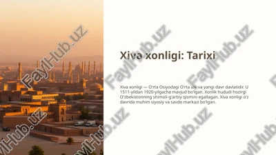 xiva xonligi — PPTX