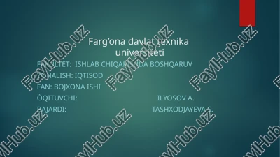 jismoniy shaxslar uchun mamlakatimizdan chiqishdagi bojxona qoidalari — PPTX