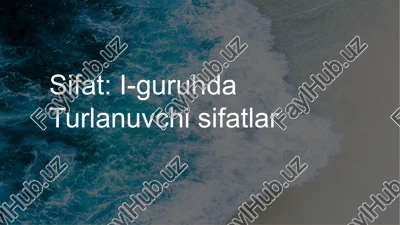 sifatlar — PPTX