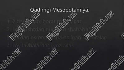 qadimgi mesopotamiya — PPTX