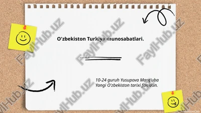 yangi o'zbekiston tarixi fanidan — PPTX