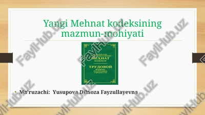 yangi mehnat kodeksi — PPT