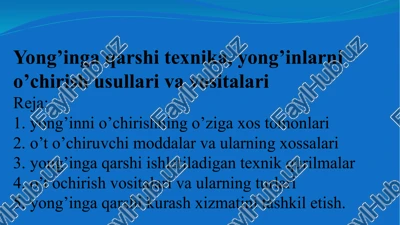 yong’ingaqarsh texnika — PPTX