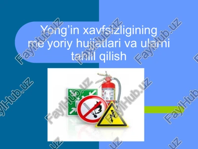 yong’in xavfsizligining me’yoriy hujjatlari va ularni tahlil qilish — PPTX