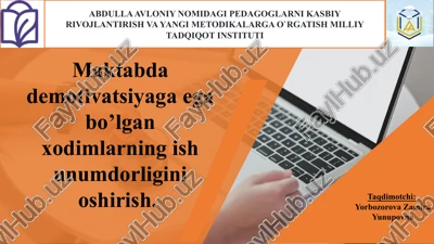 ta'lim to'g'risidagi o'zbekiston respublikasi qonuni — PPTX