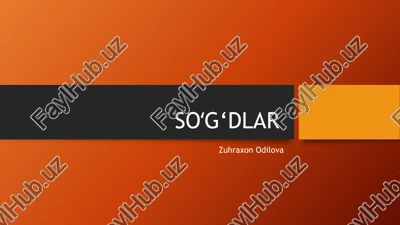 soʻg‘dlar — PPTX