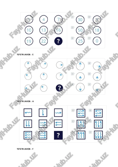 iq (mantiq) argos javoblari — PDF