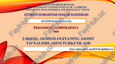 akmeologiya — PPT