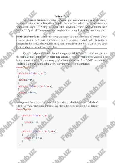 polimorfizm — DOCX