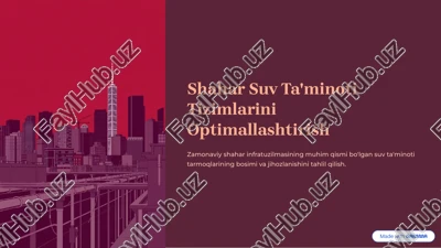 shahar suv ta'minoti — PDF