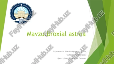 bronxial astma — PPTX