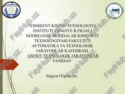 bug'latish jarayonlari — PPTX