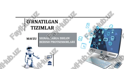 signallarga ishlov berish protsessorlari — PPTX