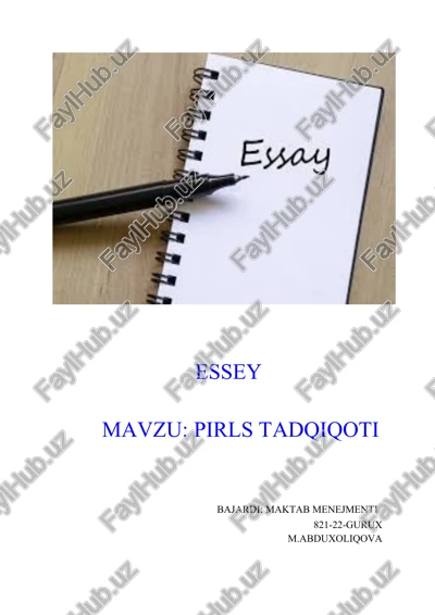 pirls tadqiqoti — DOCX