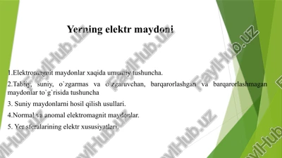 yerningelektrmaydoni — PPTX