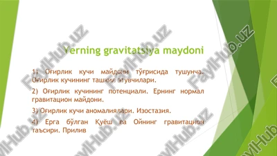 yerninggravitatsiyamaydoni — PPTX