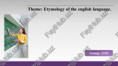 etymology of the english language — PDF