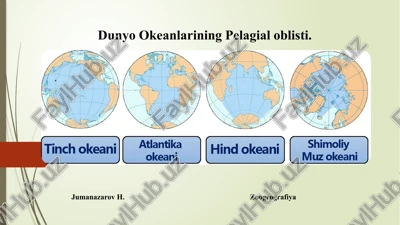 dunyo okeanlarining pelagial oblisti — PPTX