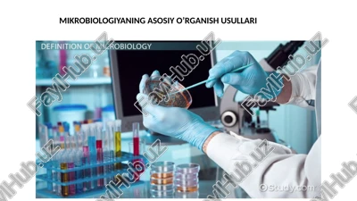 mikrobiologiyaning asosiy o’rganish usullari — PPTX