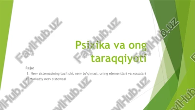 psixikavaong taraqqiyoti — PPTX