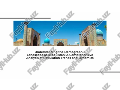 understanding the demographic landscape of uzbekistan — PPTX