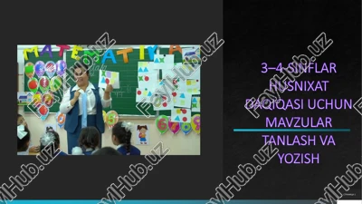 husnixat darslarining pedagogik asoslari — PDF