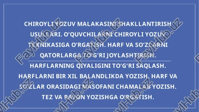 chiroyliyozuv — PPTX
