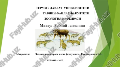 tabiiytanlanish — PPTX
