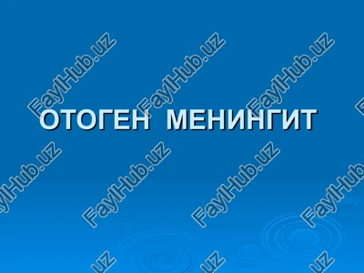 otogen meningit — PPT
