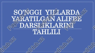 alifbe darsliklari — PDF