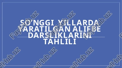 alifbedarsliklarini tahlil — PPTX