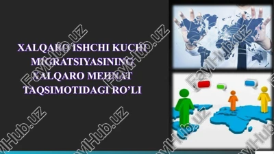 xalqaro ishchi kuchi migratsiyasining xalqaro mehnat taqsimotidagi ro’li — PPTX