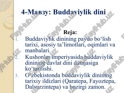 buddaviylikdini — PPTX