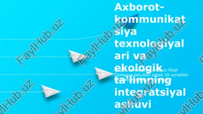 geoma'lumotlar tizimlari (gis) — PPTX