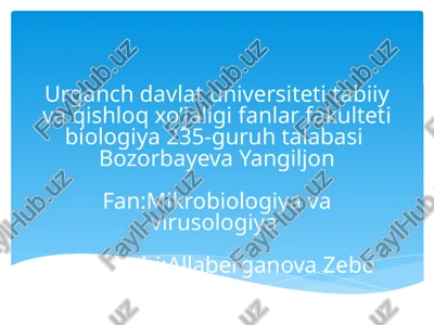 tuproq unumdorligi — PPTX