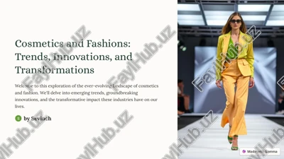 cosmetics and fashions — PDF