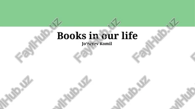 books in our life — PPTX