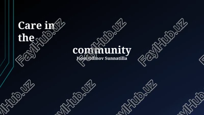 care in the community — PPTX