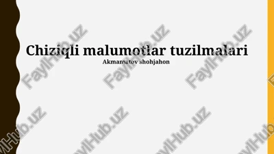 chiziqli malumotlar tuzilmalari — PPTX