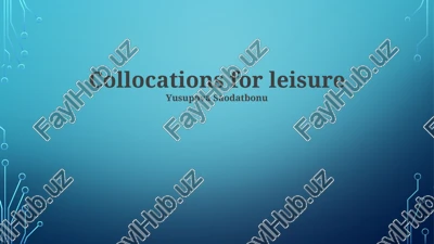 the leisure industry: structure and impact — PPTX