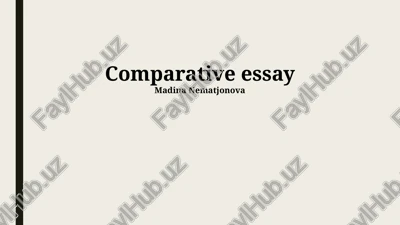 comparative essay — PPTX