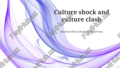 understanding culture clash — PPTX