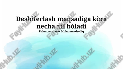 ma'lumotlarni qayta tiklash — PPTX