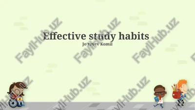 effective study habits — PPTX
