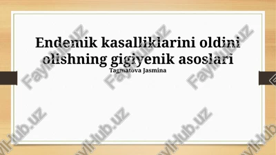 ommaviy sog'liqni saqlash tadbirlari — PPTX