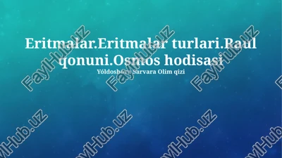 eritmalar — PPTX