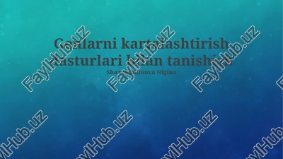 genlarni kartalashtirish dasturlari bilan tanishish — PPTX