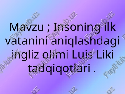 insoningilkvataninianiqlashdagiinglizolimiluislikitadqiqotlari — PPTX