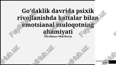 hissiy aloqa: ta'rif va ahamiyati — PPTX