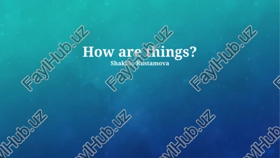 the future of "things" — PPTX